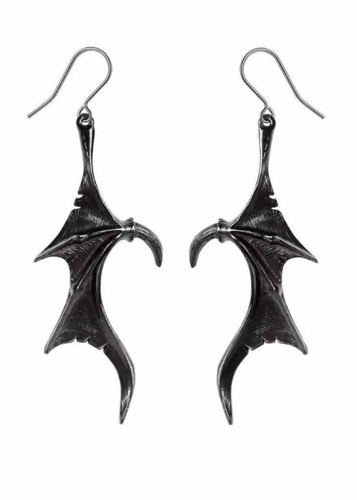 Alchemy Wings Of Midnight Drop Earrings 1 Alchemy Wings Of Midnight Drop Earrings