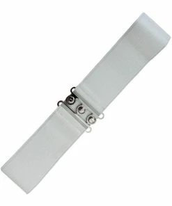 Banned Elastische 50's Belt White