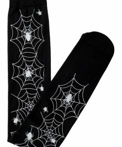Banned Spiderweb Socks Black