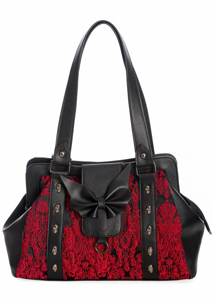 Banned Maplesage Damask Bag Red 1 Banned Maplesage Damask Bag Red