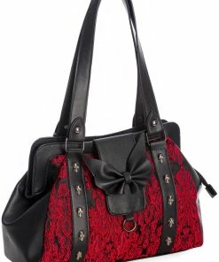 Banned Maplesage Damask Bag Red 5 Banned Maplesage Damask Bag Red -Love Vintage Sales banned BG34246 maplesage handbag rd 1 1024x1024