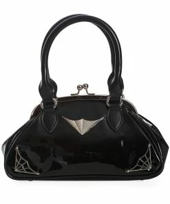 Banned Night Lovers Spiderweb Bag Black