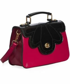 Banned Scalloped Handbag Red 7 Banned Scalloped Handbag Red -Love Vintage Sales banned BG34310 scalloped bag red 0 1024x1024