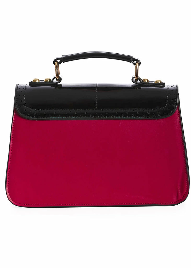 Banned Scalloped Handbag Red 3 Banned Scalloped Handbag Red - Image 3