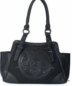 Banned Pentagram Mesh Bag Black