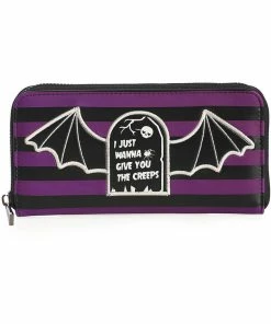 Love Vintage Sales 29 Banned Give You The Creeps Wallet Purple