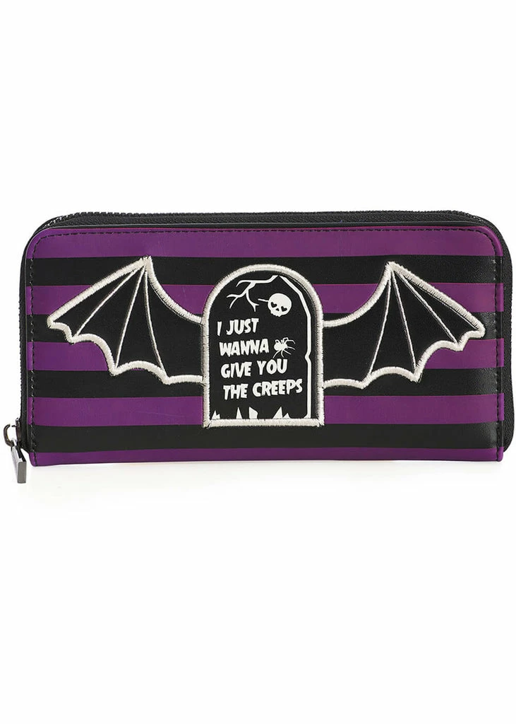 Banned Give You The Creeps Wallet Purple 1 Banned Give You The Creeps Wallet Purple