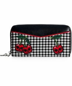 Banned Rockabilly Cherry 50's Wallet Black
