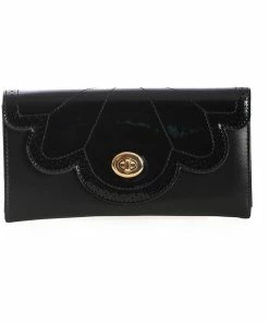 Love Vintage Sales 23 Banned Scalloped Wallet Black
