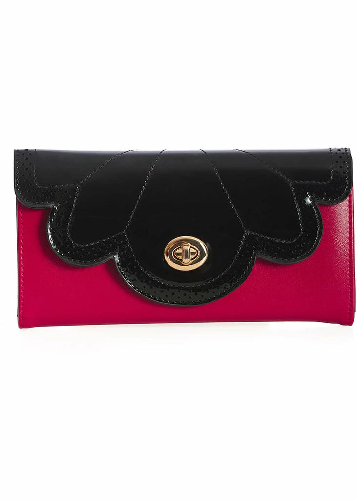 Banned Scalloped Wallet Red 1 Banned Scalloped Wallet Red