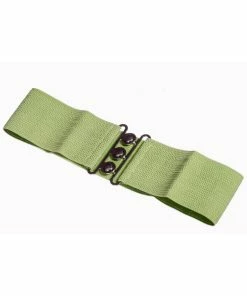 Banned Elastische 50's Riem Olive Green