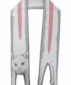 Collectif White Kitty Scarf White