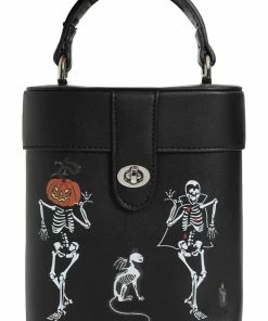 Collectif Barbara Skeleton Boo-gie Bag Black