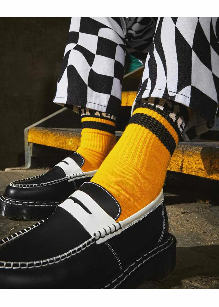 Dr. Martens Athletic Logo Socks Yellow 2 Dr. Martens Athletic Logo Socks Yellow - Image 2
