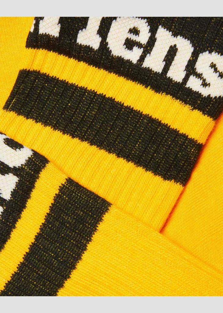 Dr. Martens Athletic Logo Socks Yellow 3 Dr. Martens Athletic Logo Socks Yellow - Image 3