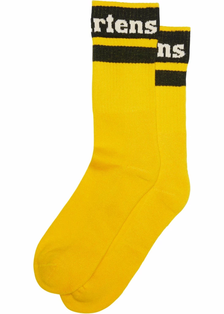 Dr. Martens Athletic Logo Socks Yellow 1 Dr. Martens Athletic Logo Socks Yellow