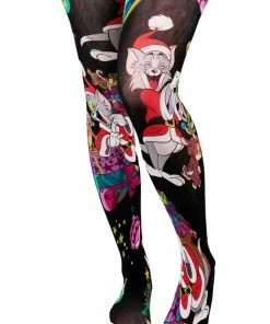 Irregular Choice X Tom And Jerry Christmas Chaos Leggings Black