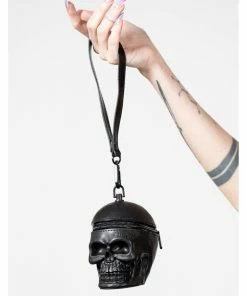 Love Vintage Sales 15 Killstar Grave Digger Skull Coin Purse Black