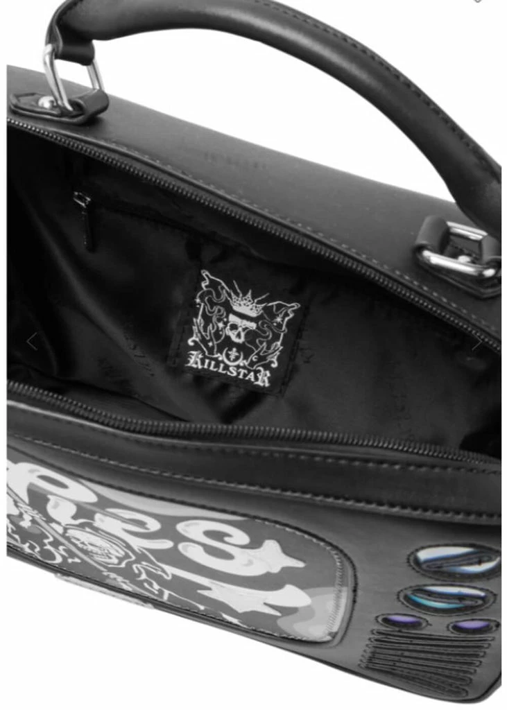 Killstar Tv Lies Handbag Black 4 Killstar Tv Lies Handbag Black - Image 4