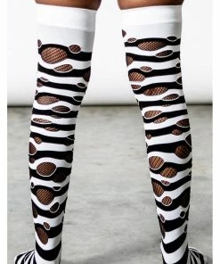 Killstar Wretched Soul Distress Socks Black White 5 Killstar Wretched Soul Distress Socks Black White -Love Vintage Sales killstar KSRA004167 wretched socks blk white 2 1024x1024