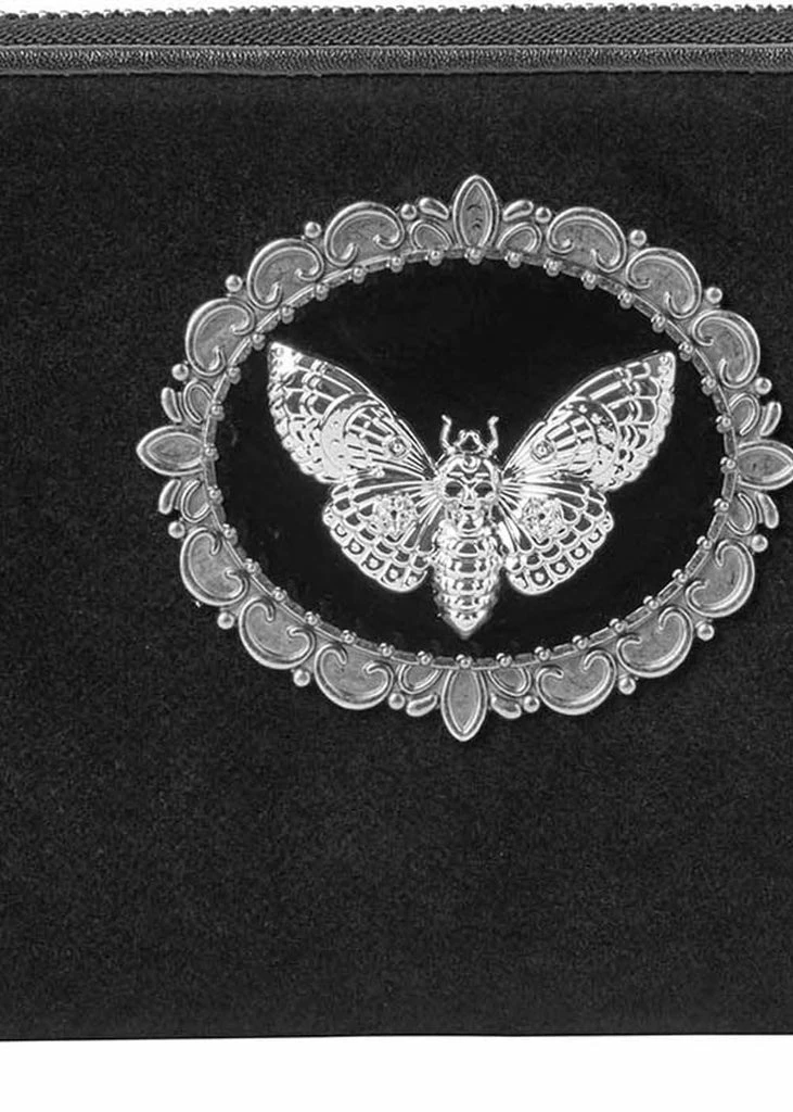 Killstar Enchanted Tales Moth Wallet Black 2 Killstar Enchanted Tales Moth Wallet Black - Image 2