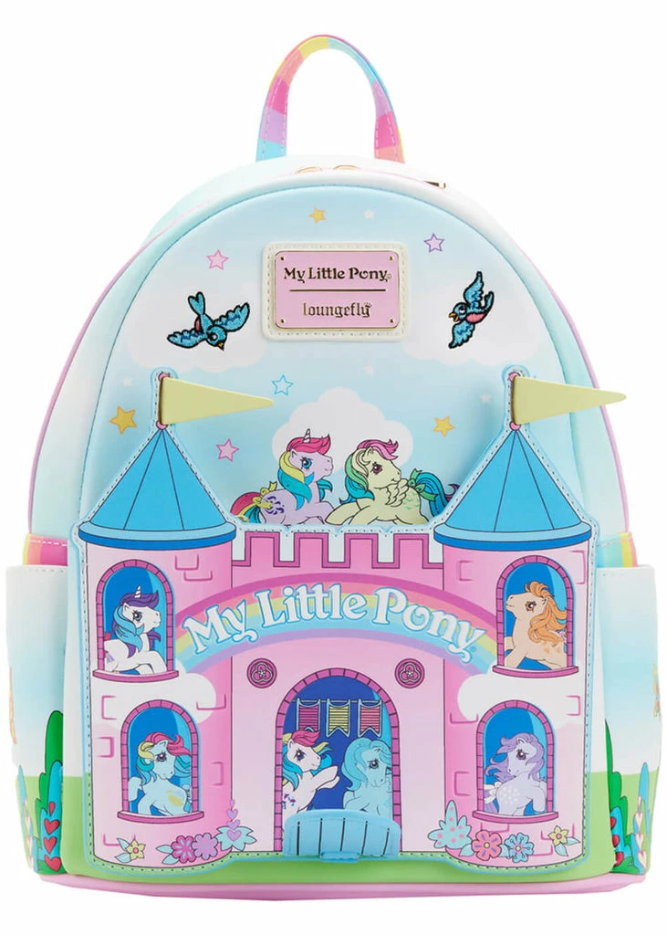 Loungefly My Little Pony Castle Backpack Multi 1 Loungefly My Little Pony Castle Backpack Multi