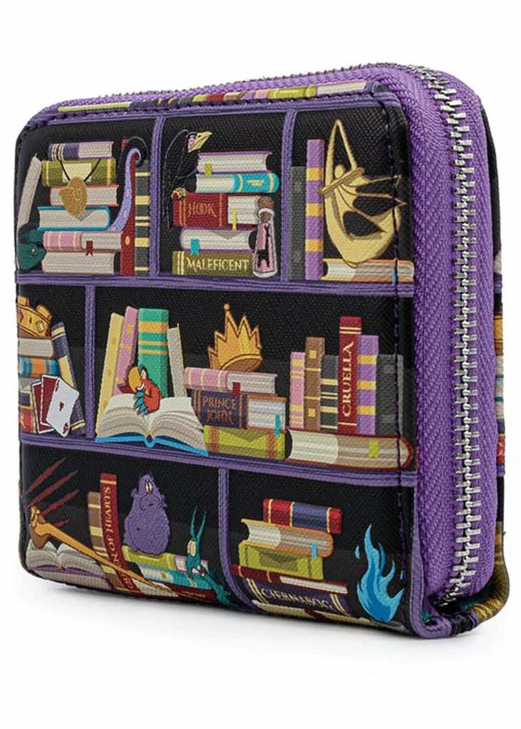 Loungefly Disney Villains Books Wallet Black 4 Loungefly Disney Villains Books Wallet Black - Image 4