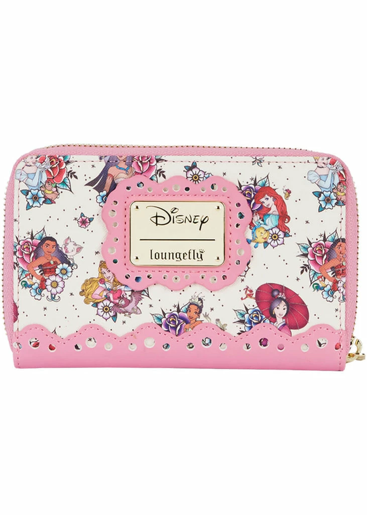 Loungefly Disney Princess Tattoo AOP Wallet Multi 3 Loungefly Disney Princess Tattoo AOP Wallet Multi - Image 3