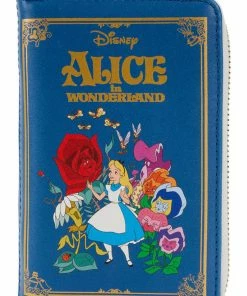 Love Vintage Sales 13 Loungefly Disney Alice In Wonderland Classic Book Wallet Blue