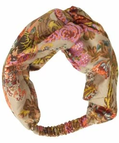 One Hundred Stars Autumn Chintz Headband Brown