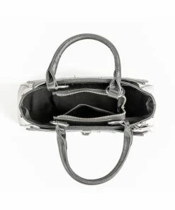 Sourpuss Locked Out Glossy Bag Black -Love Vintage Sales sourpuss SPPU239BLK locked bag blk 5 1024x1024