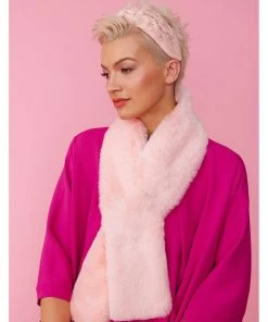 Succubus Rainbow You Softie Faux-Fur Scarf Pink