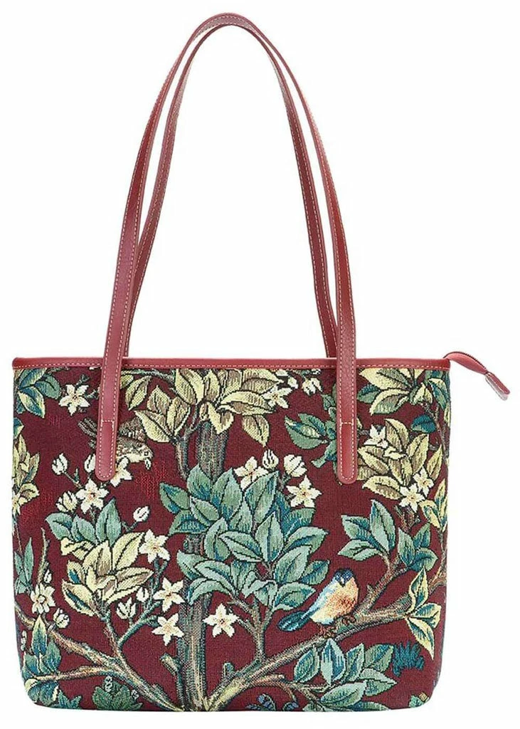 Tapestry Bags Morris Tree Of Life Shoulderbag Red 1 Tapestry Bags Morris Tree Of Life Shoulderbag Red