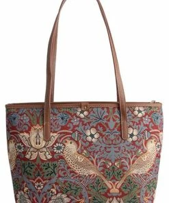 Tapestry Bags Morris Strawberry Thief Shoulderbag Red