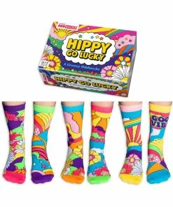 United Odd Socks 6 Ladies Socks Hippy Go Lucky