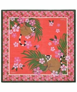 Vendula London Animal Park Scarf Lemur Pink